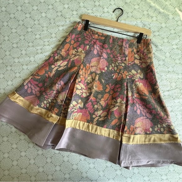 Cocli Collection Wool Silk A-Line Skirt Size L Made in France - Picture 2 of 11